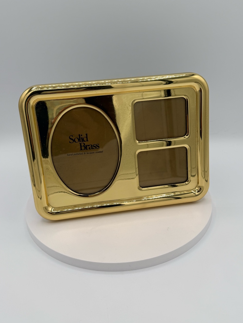 Solid Brass Gold Compact Display Frame
